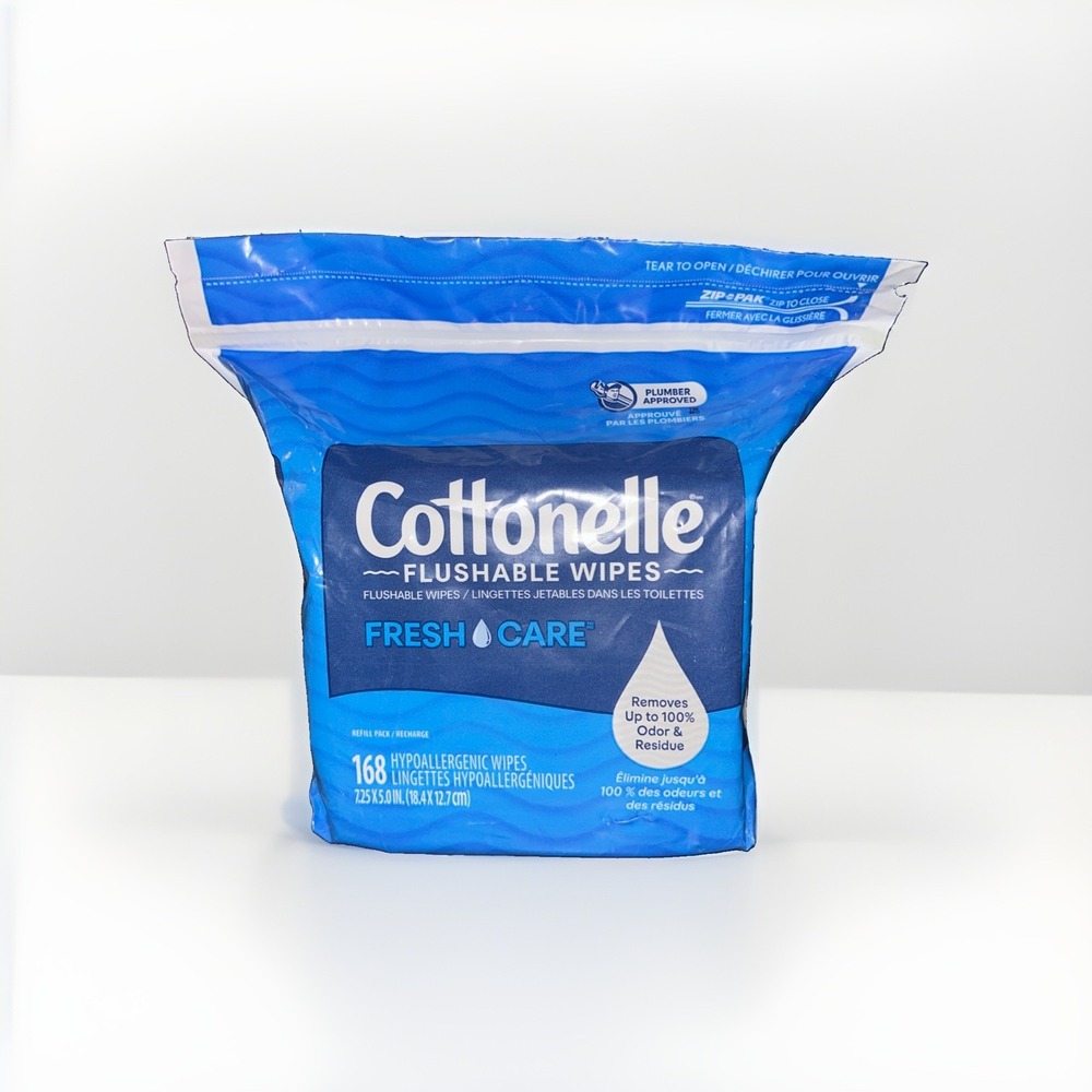 Cottonelle Fresh Care Flushable Wet Wipes, Adult 168 Wipes (Pack of 1) - Picture 2 of 2